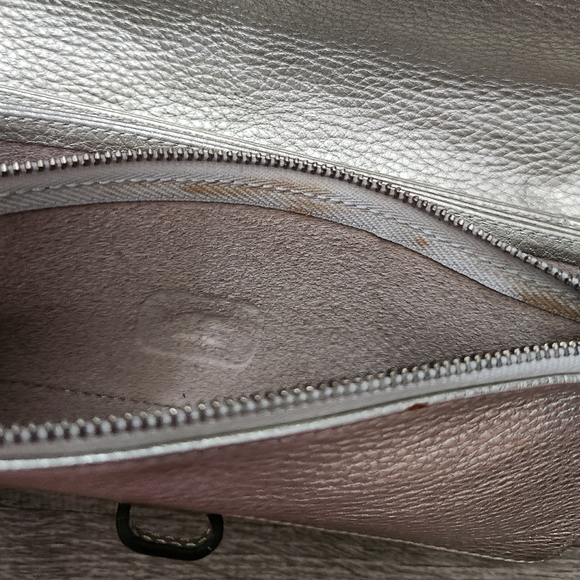 Annabel Ingall Silver Textured Leather Clutch Wallet - Picture 8 of 9